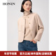 HONRN 红人气质小香风双面羊毛呢子短款 大衣外套女春秋HJ19OD017