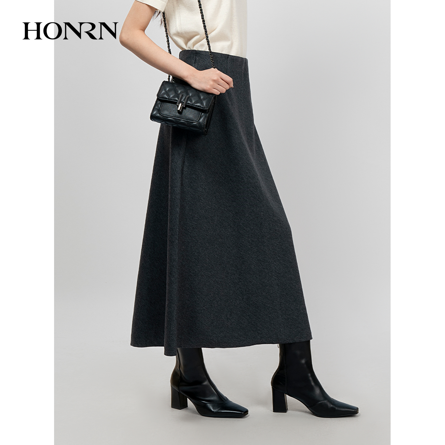 HONRN/红人气质显瘦a字半身裙