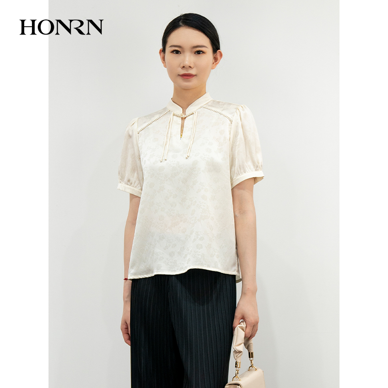 HONRN/红人新中式衬衫上衣小衫