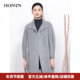 特惠回馈 HONRN 红人 羊驼毛羊毛呢子大衣外套女秋冬HI55OD087