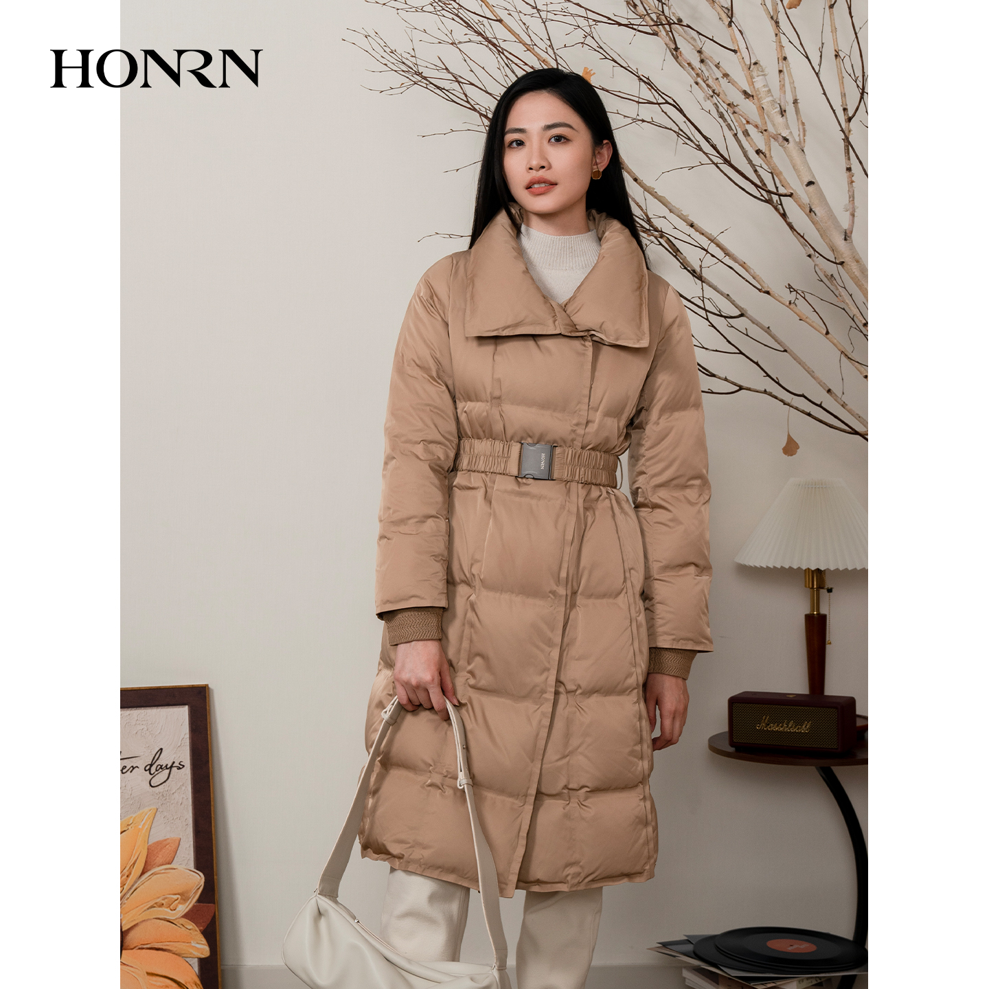 HONRN/红人立领白鹅绒羽绒服外套