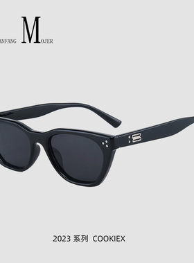 王嘉尔同款GM墨镜女潮小脸高级感ins2023新款猫眼太阳眼镜唐艺昕