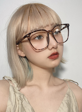 近视眼镜框架女素颜可配度数散光韩版玳瑁镜框男防辐射蓝光显脸小
