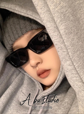 ins网红风气质款方形时髦小框偏光防紫外线太阳眼镜女街拍墨镜潮