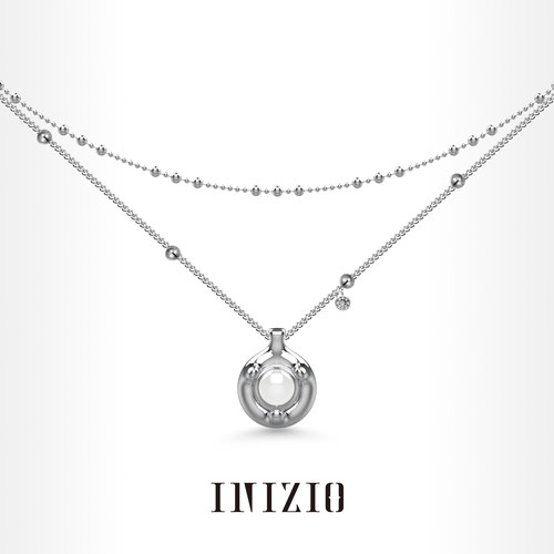 INIZIO小众新品高级项链白水晶