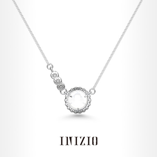 INIZIO白水晶高级感小众锁骨链