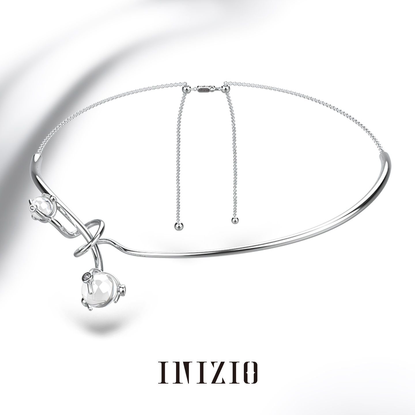 INIZIO光启之结项链白水晶可调