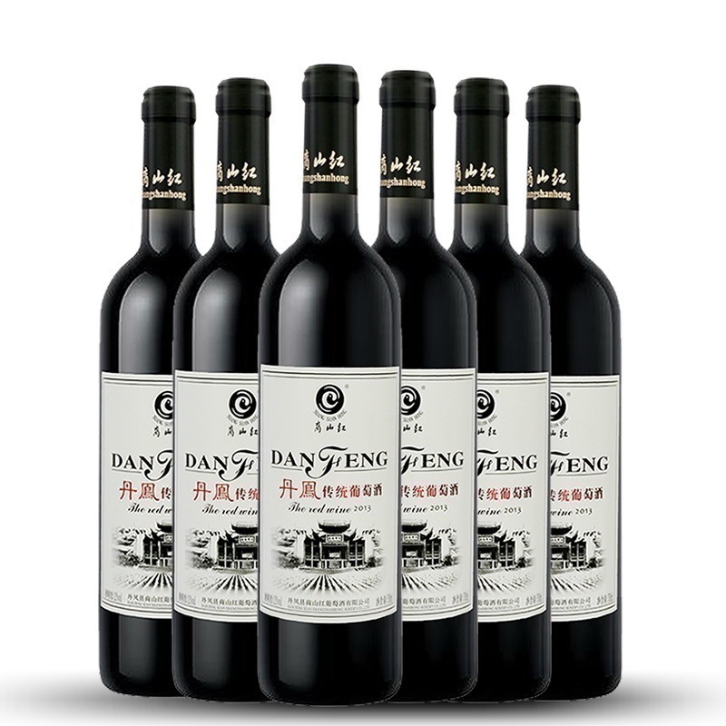 【丹凤特产】丹凤传统红葡萄酒甜红葡萄酒女士果酒750ml