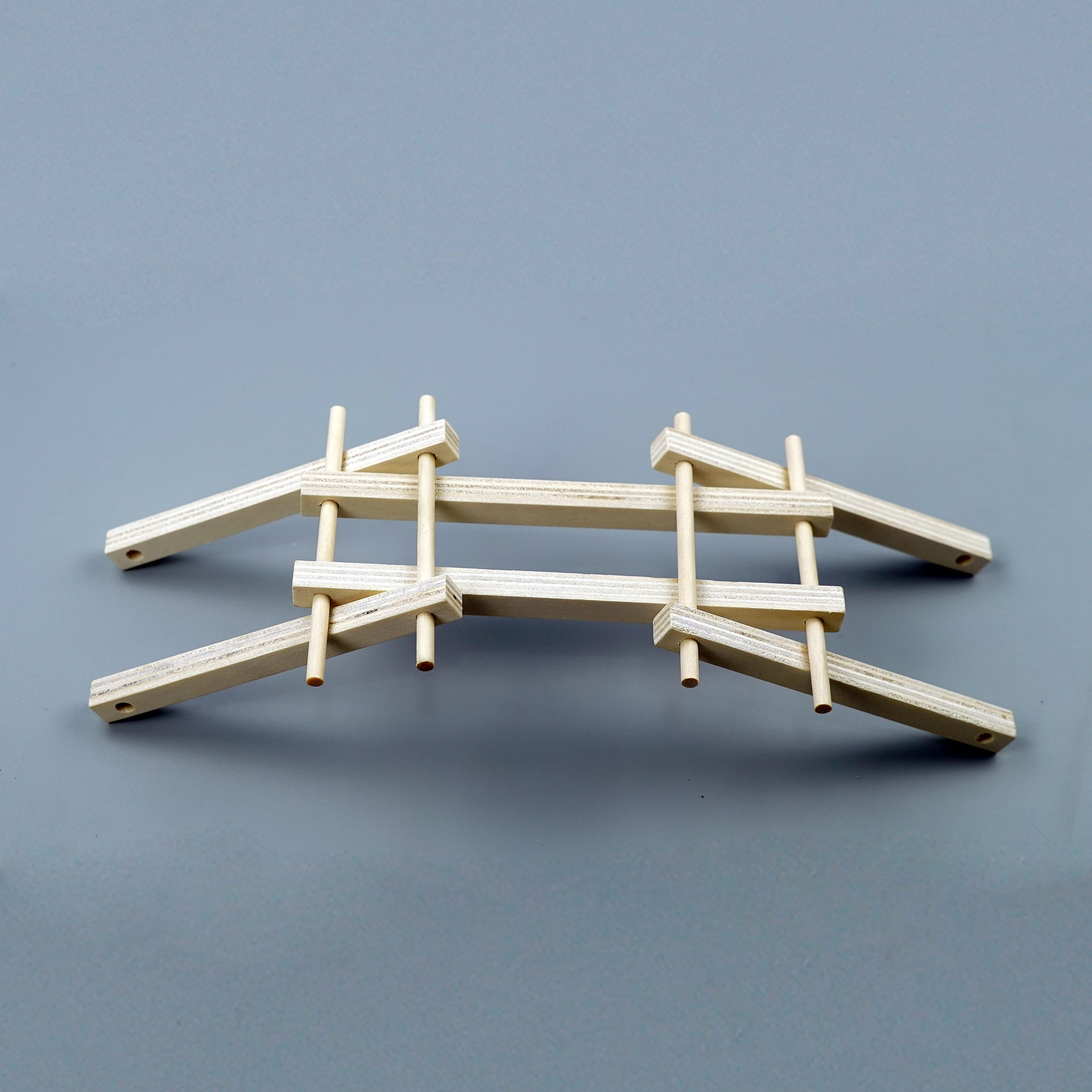 自制倍力拱桥diy手工制作模型材料木条桥梁拼装科技小制作儿童