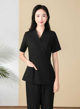 美容师工作服女新款高端美容院养生馆spa技师足疗足浴服气质套装