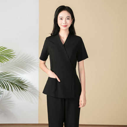 美容师工作服女新款高端美容院养生馆spa技师足疗足浴服气质套装
