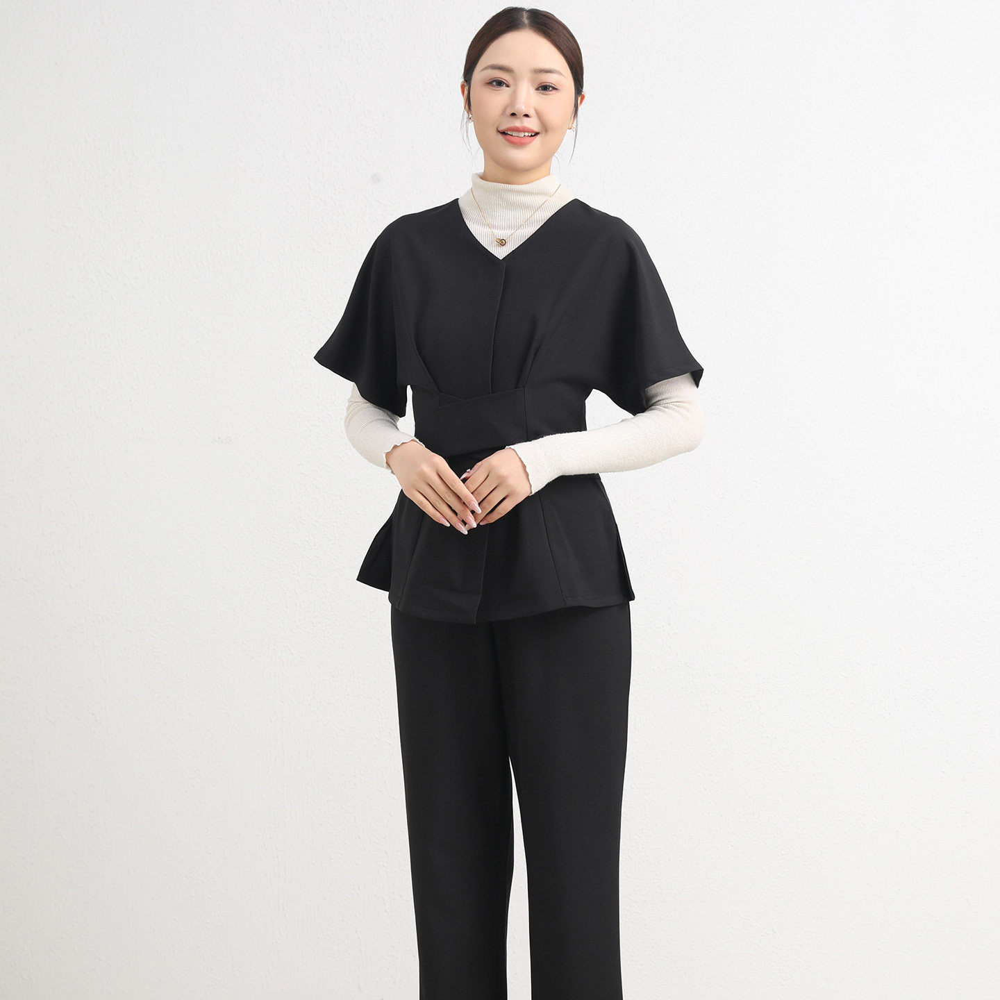 高端美容师工作服足浴技师养生图片