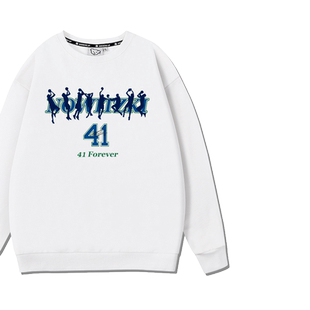 小牛独行侠队诺维茨基球衣41号退役纪念衣服男篮球运动训练服卫衣