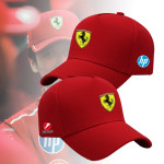 法F1方程式拉利车队车迷爱好者赛车周边户外遮阳棒球帽骑行鸭舌帽