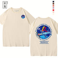 The men's summer T-shirt related to Shenzhou-12 is a super popular pure cotton short-sleeved shirt for cnsa astronauts in China's space program thumbnail 2