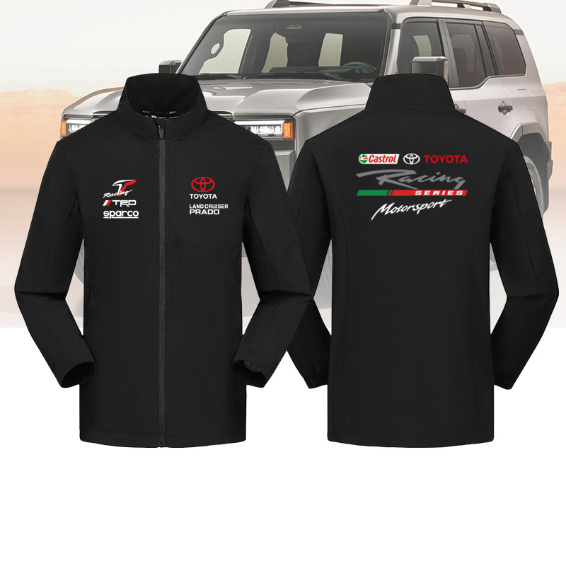 定制TOYOTA丰田车队服赛车比赛衣服冲锋衣男女立领商务夹克衫外套