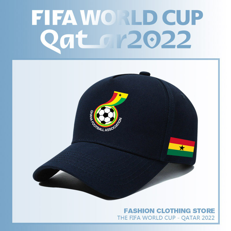 世界杯加纳队足球运动训练棒球帽男女球迷纪念鸭舌帽防晒太阳帽子