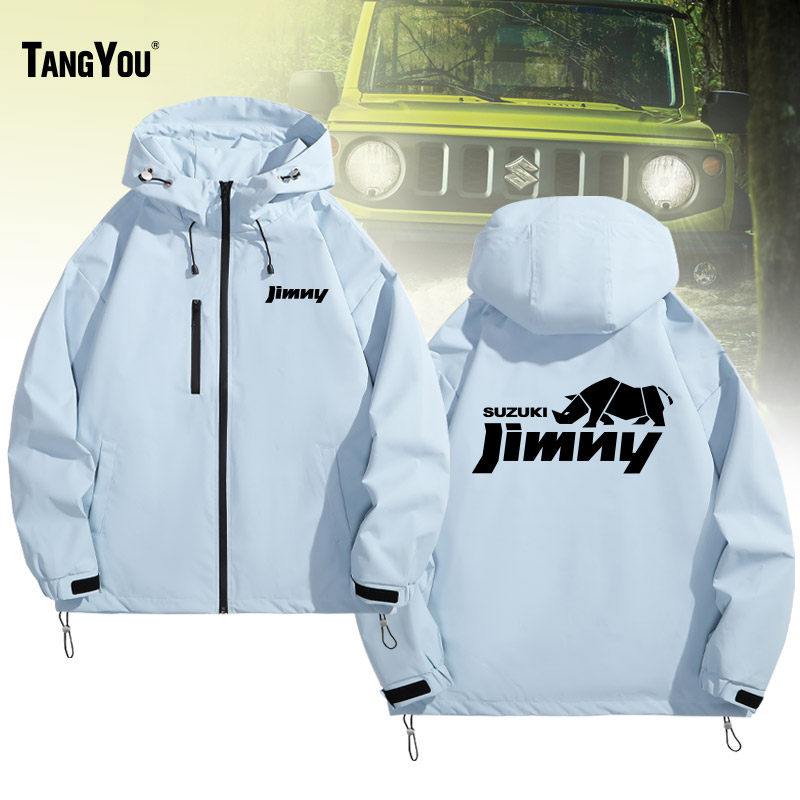 定制机车服休闲户外运动夹克铃木吉姆尼越野车车迷工装冲锋衣外套