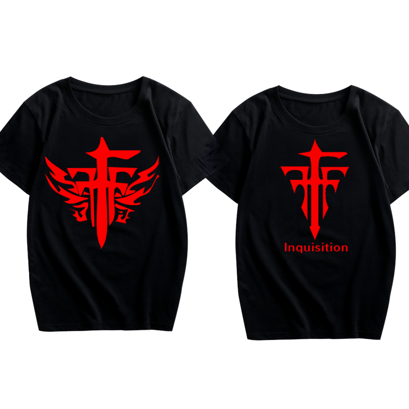 游戏动漫异端审判团FFF团短袖 衣服 周边 男女休闲t恤情侣打底T恤