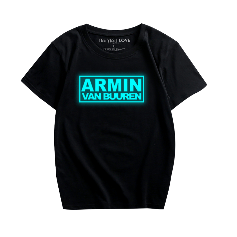 Armin van Buuren电音EDM休闲短袖T恤情侣夜光宽松打底衫