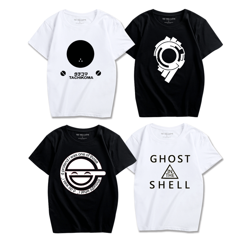 动漫周边攻壳机动队 塔奇克马 笑面男 TACHIKOMA男女休闲短袖t恤