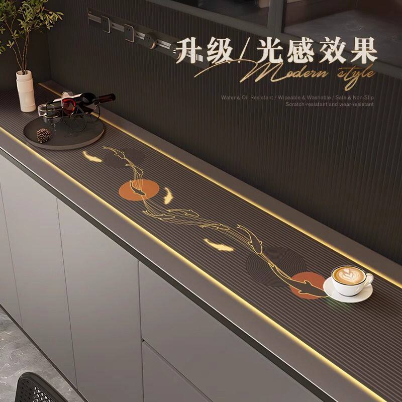 餐边柜垫防水防尘玄关台面垫柜子保护垫高级轻奢免洗桌面保护垫子