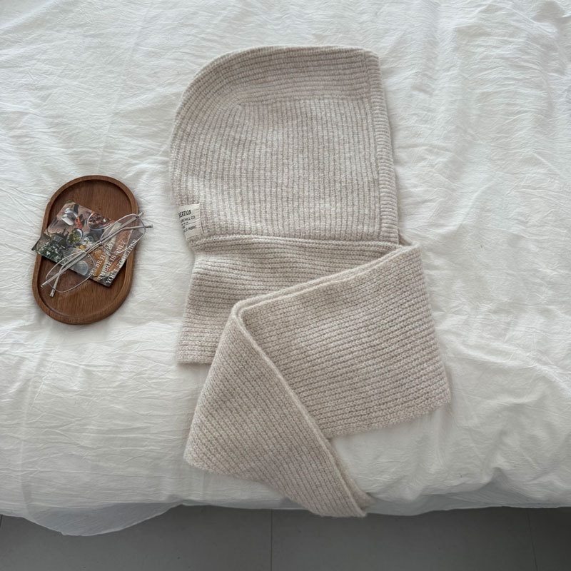 25新款韩国东大门羊毛混纺披肩帽一体巴拉克拉法帽复古套头针SD72