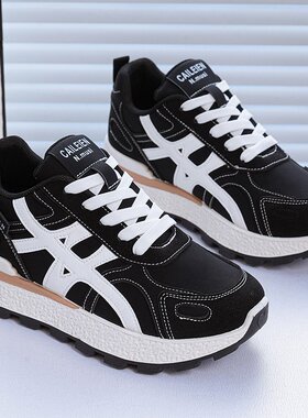 老爹鞋女2026新款秋季鞋子女韩版百搭厚底增高轻便软底休闲运R-52