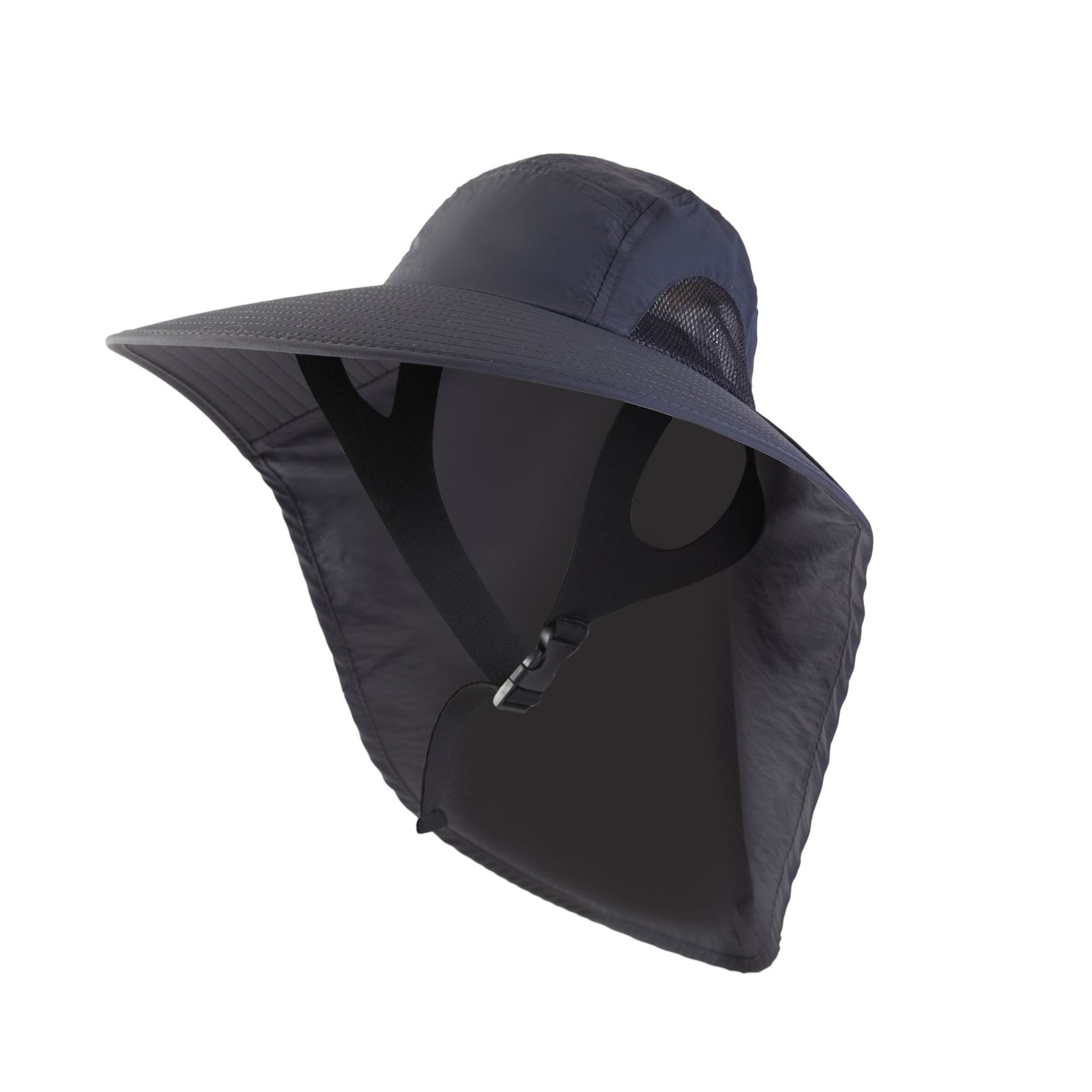 防晒渔夫帽子透气速干护颈披风帽户外登山徒步太阳帽防紫外线ZJ02