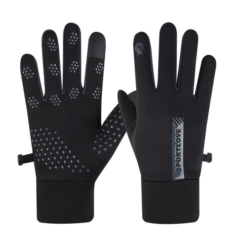 手套男士冬季加绒骑行电动车防风防寒防水防滑触屏开车保暖手SD37