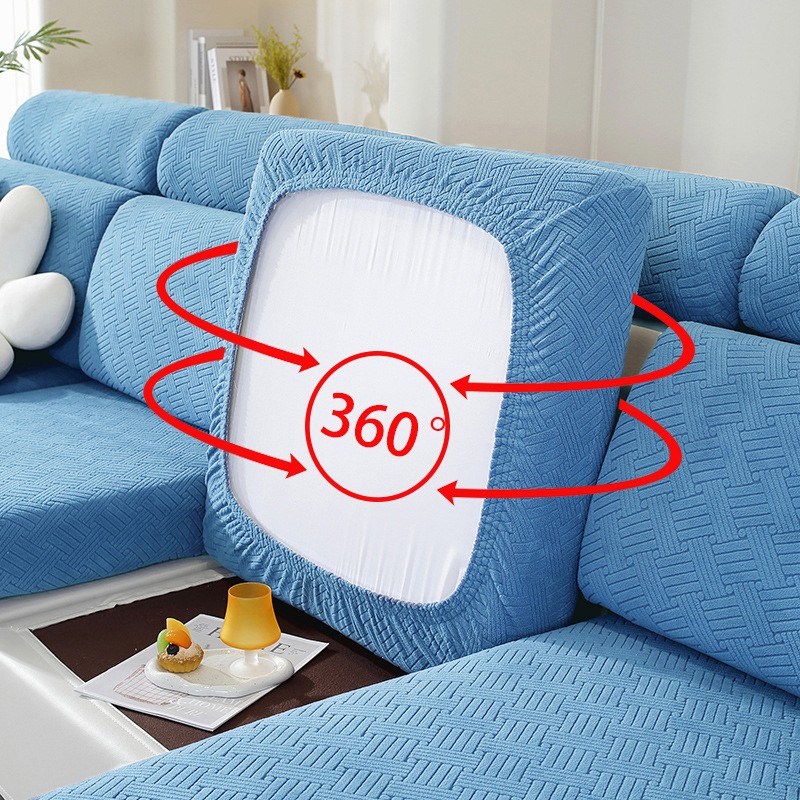 加厚提花沙发套四季通用单双三人位沙发罩防滑沙发坐垫套DF74