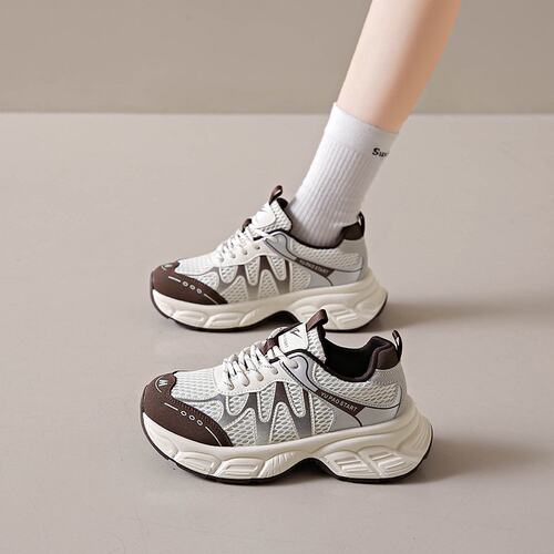 ins韩版新款老爹鞋女2026秋季学生运动跑步鞋休闲鞋厚底增高SS98