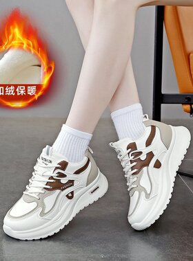 冬季加绒高帮运动鞋女防滑保暖棉鞋2025新款学生跑步鞋子女L-20