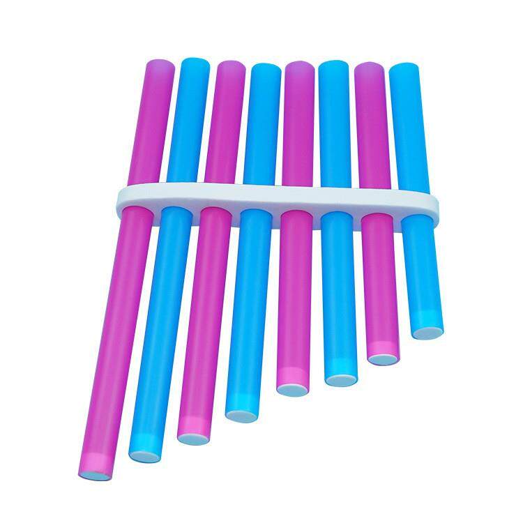 自制排箫8孔泡沫夹diy吸管口琴乐器声乐stem儿童手工科学实验器材