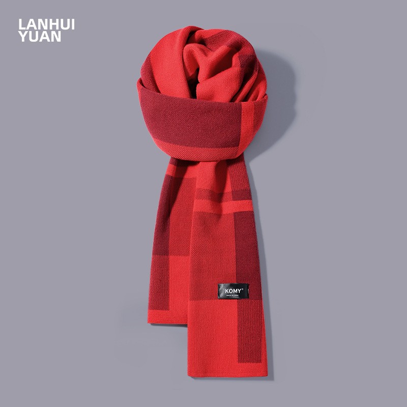 围巾男冬季保暖防寒护颈高级氛围感百搭英伦风围脖披肩女2024HB30