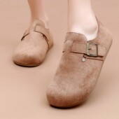 小个子增高鞋 2026春季 女软底软面休闲一脚蹬豆豆鞋 老北京布鞋 新款