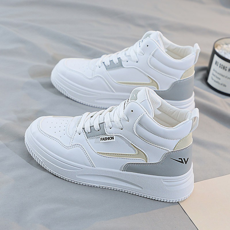 高帮小白鞋女鞋秋季新款百搭春秋休闲运动ins爆款学生鞋Q1621kl02