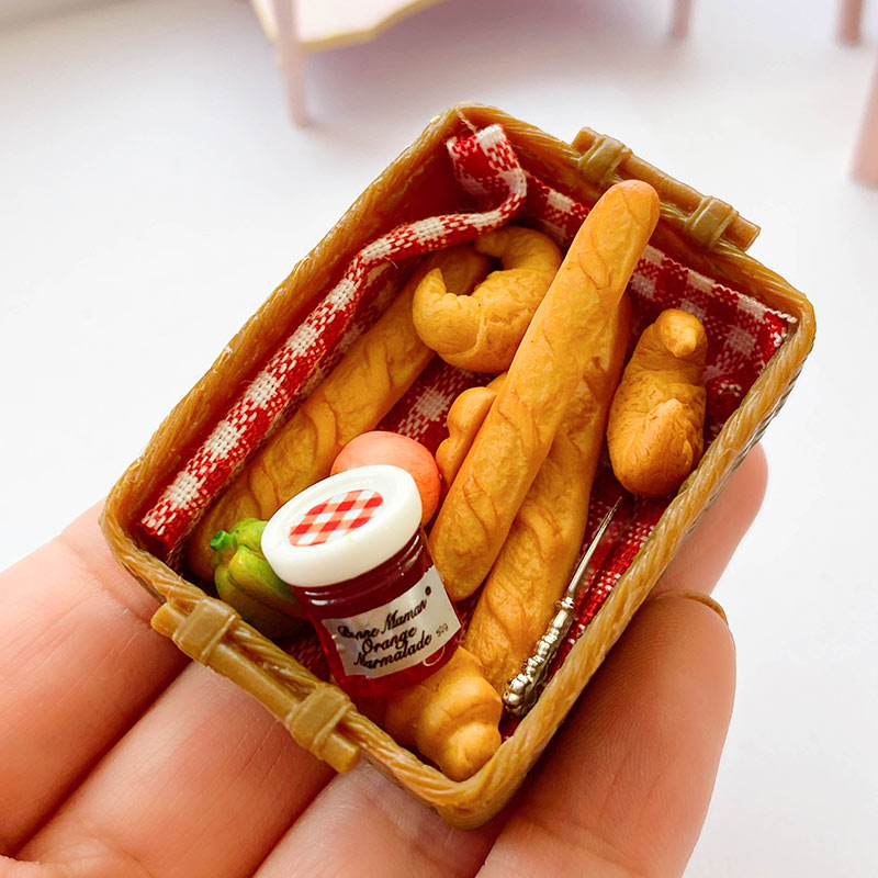 糖小条野餐篮子野餐盒12分bjd娃屋场景OB11小布配件道具食玩