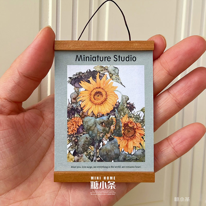 糖小条娃屋装饰画挂画模型