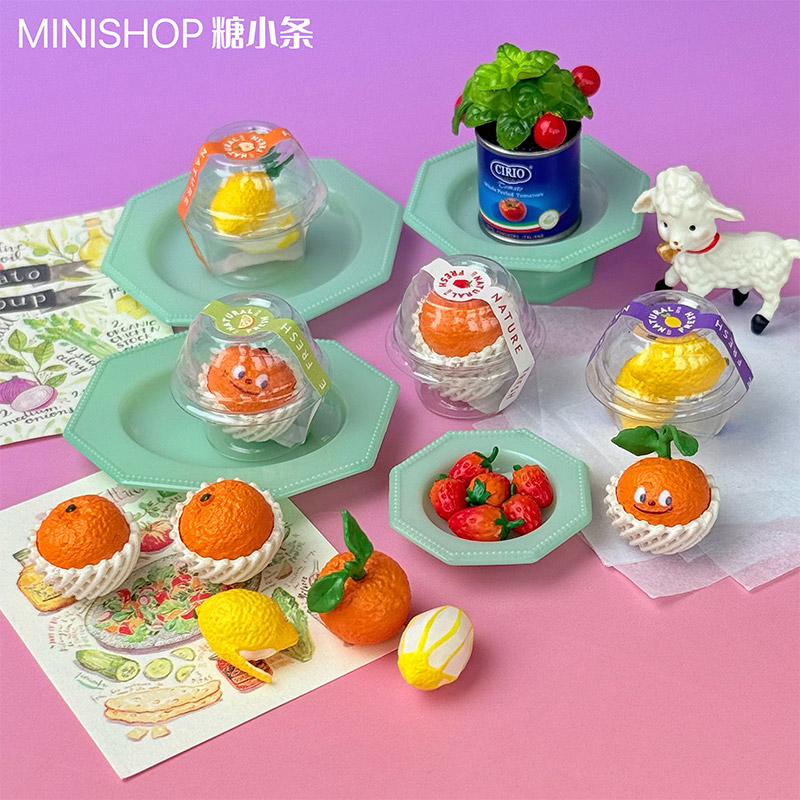 迷你番茄草莓盆栽食玩模型