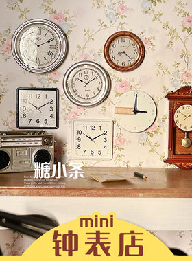 糖小条12分娃屋ob11场景盲盒拍照道具钟表挂钟家具装饰doll house