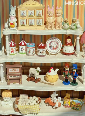 糖小条复古马戏团手作迷你微缩模型手涂食玩blythe娃用场景道具