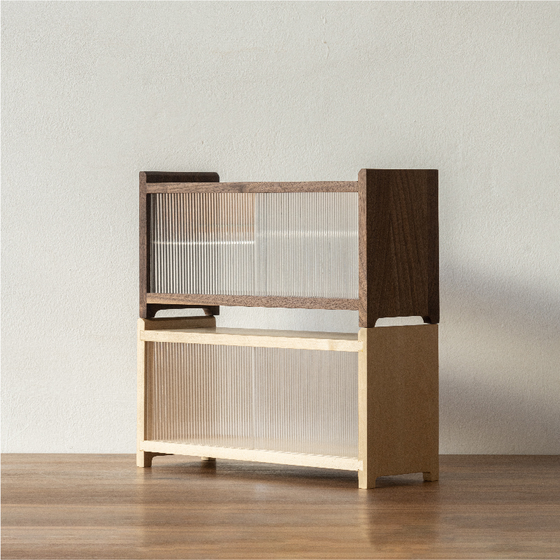 桌面置物架双层收纳木墨生活实木