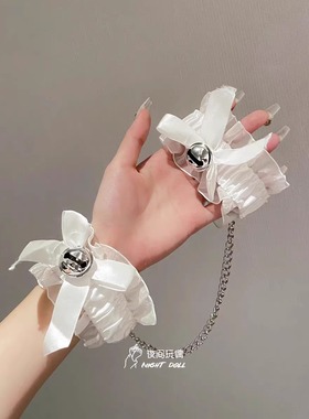 手铐脚镣女情侣性感一体铃铛脚环足链禁欲系脚铐脚链腿环手铐脚镣