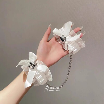 手铐脚镣女情侣性感一体铃铛脚环足链禁欲系脚铐脚链腿环手铐脚镣