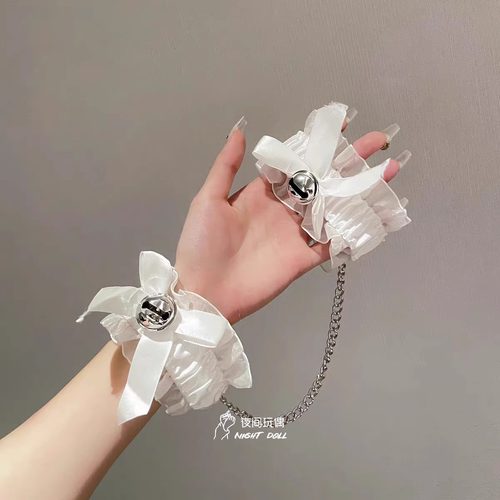 手铐脚镣女情侣性感一体铃铛脚环足链禁欲系脚铐脚链腿环手铐脚镣