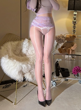 黑色蕾丝极光丝袜高腰花边无缝裆极光白丝油亮油光性感黑丝连裤袜