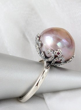 纯银戒指个性夸张食指复古大气