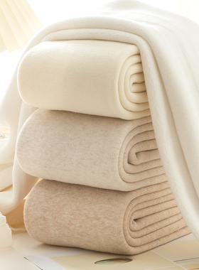 白色内搭裤女秋冬加绒加厚米白保暖冬季奶白日系踩脚燕麦白裤袜