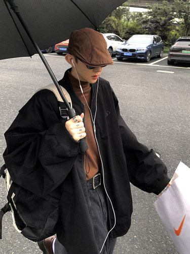 Aurocean棒球领秋冬大版夹克外套